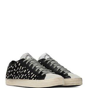 P448 Women's John Spotted Faux Fur Platform Sneakers, Size 39 (9)